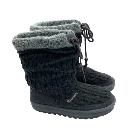 SKECHERS 46653 Gray Sweater Boots Womens Size US 7 EUR 37 - Picture 1 of 6